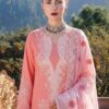CRIMSON Luxury Chikankari Lawn Unstitched 3 Piece Suit for Women - Premium Summer Festive Collection (Embroidered Chiffon Dupatta, Chikankari Shirt & Sleeves)